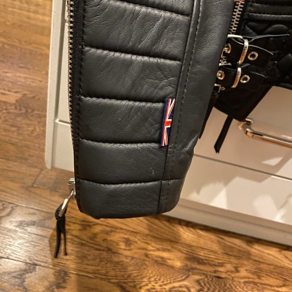 Boda Skins Women's Quilted Black Leather Jacket - Picture 3 of 8